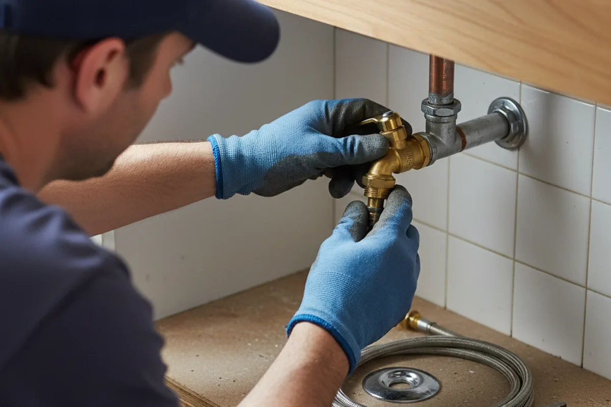 Shutoff valve and fitting work during Emergency Plumbing in Englewood Cliffs